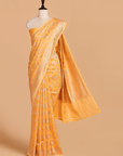 Golden Jaal Saree in Muslin Silk