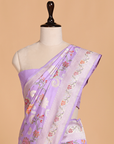Lavender Jaal Saree in Silk