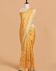 Yellow Jaal Saree in Silk