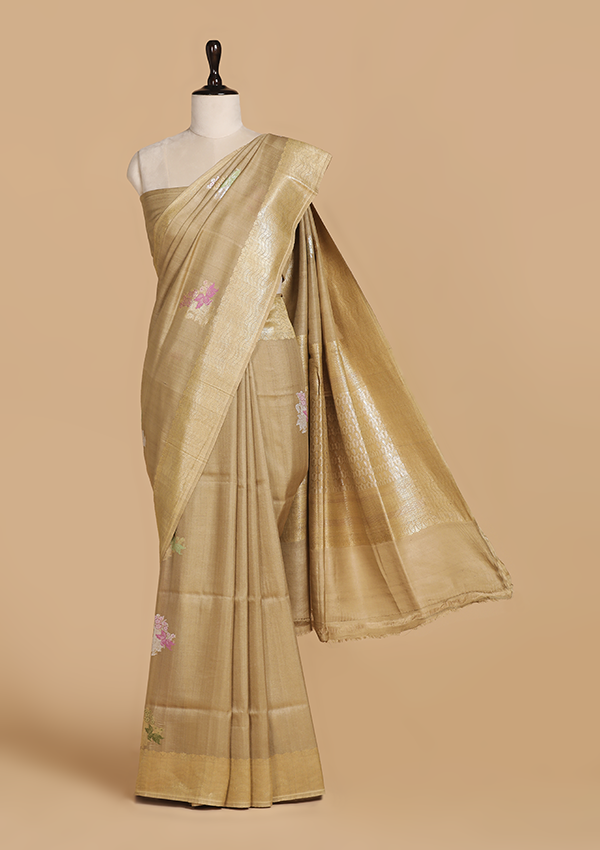 Phawn Butta Saree in Georgette Tussar