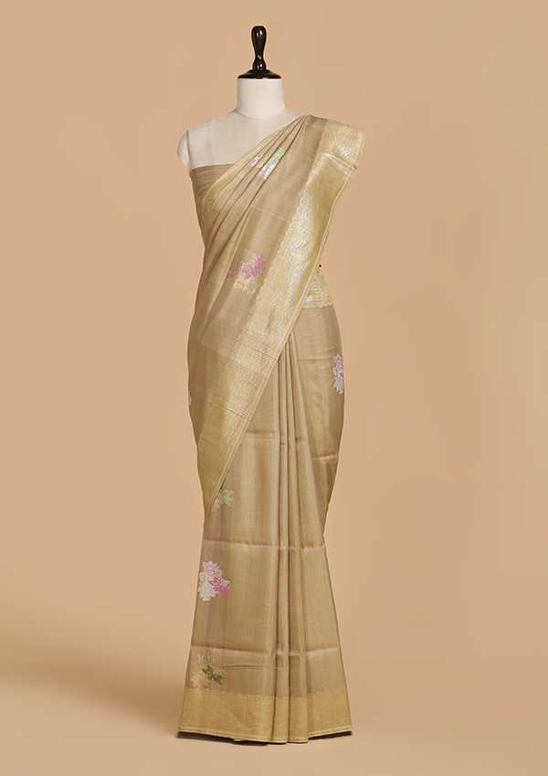 Phawn Butta Saree in Georgette Tussar