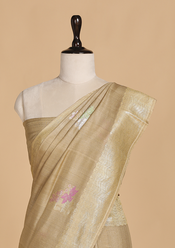 Phawn Butta Saree in Georgette Tussar
