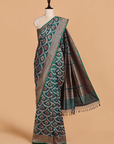 Rama Green Jaal Saree in Silk