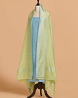 Pista Green without Zari Dress in Silk
