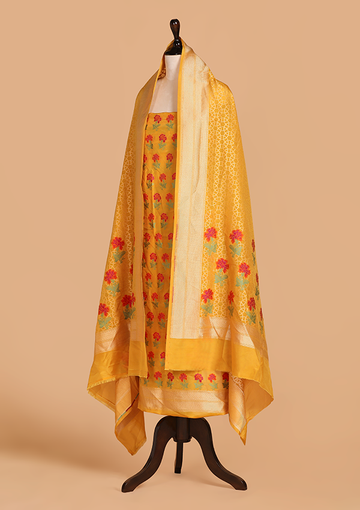 Mustard Butta Dress in Silk