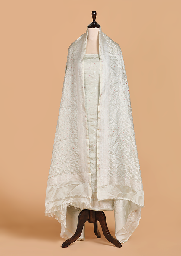 Grey Jaal Dress in Silk