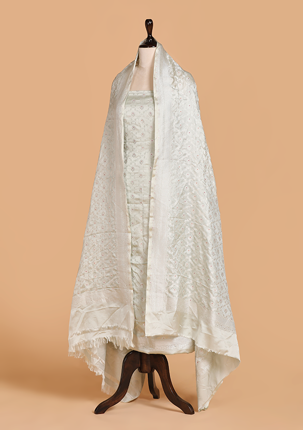Grey Jaal Dress in Silk