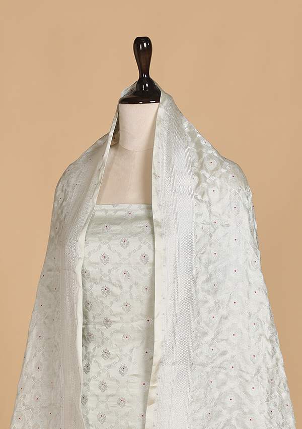 Grey Jaal Dress in Silk