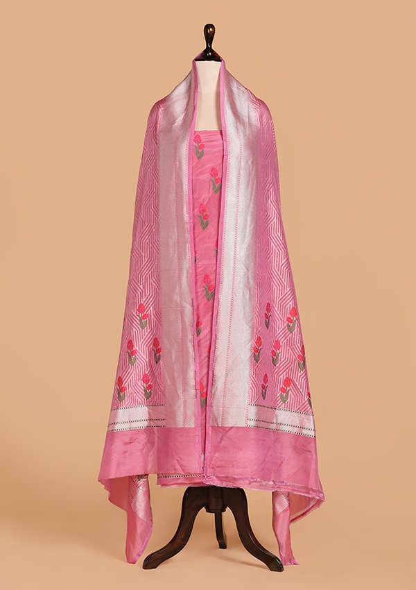 Pink Butta Dress in Silk