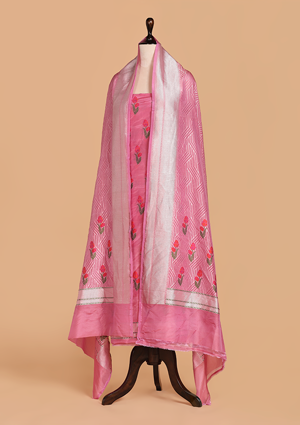 Pink Butta Dress in Silk