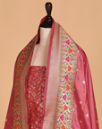 Gajar Pink Jaal Dress in Silk