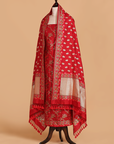Maroon Jaal Dress in Silk