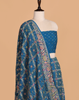 Royal Blue Jaal Bandhani Saree in Georgette