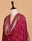 Majenta Butti Bandhani Dupatta in Silk