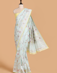 Firozi Jaal Saree in Silk