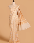 Off White Jaal Saree In Georgette