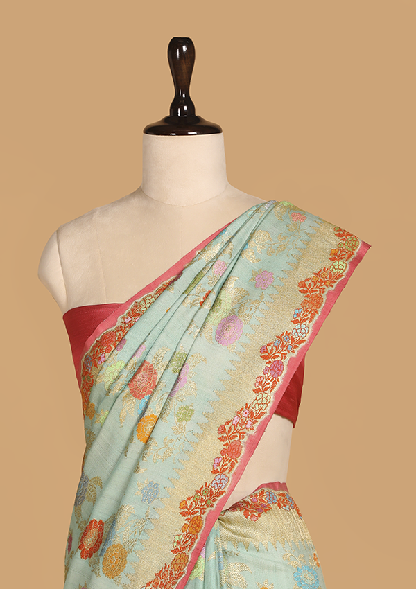 Firozi Jaal in Georgette Tussar