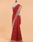 Red Butti Saree in Silk