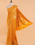 Mustard Yellow Patola Saree in Silk