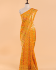 Mustard Yellow Patola Saree in Silk
