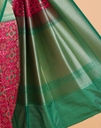 Rani Pink Patola Saree in Silk