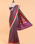 Purple Patola Saree in Silk