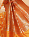 Short Gold Patola Saree in Silk
