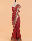 Red Patola Saree in Silk