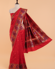 Red Paithani Saree in Silk
