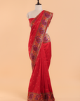 Red Paithani Saree in Silk