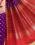 Purple Patola Pallu Saree in Silk