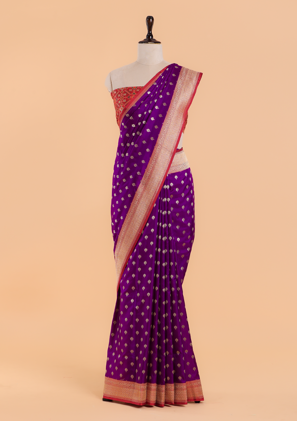 Purple Patola Pallu Saree in Silk