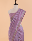 Mauve Butti Saree in Silk