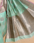 Sea Green Butta Saree in Silk