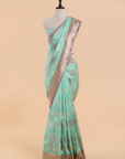 Sea Green Butta Saree in Silk