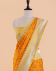 Yellow Plain Saree in Silk
