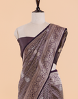 Purple Brocade Saree In Silk