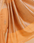 Orange Butta Saree in Georgette Tussar