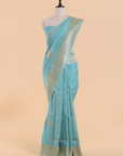 Firozi Butta Saree in Georgette Tussar