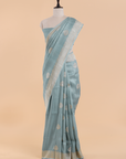Firozi Butta Saree in Georgette Tussar