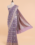 Mauve Jaal Saree in Georgette