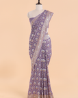 Mauve Jaal Saree in Georgette