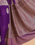 Purple Butta Saree In Georgette