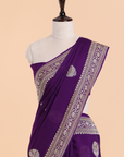 Purple Butta Saree In Georgette