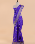Purple Butta Saree in Silk