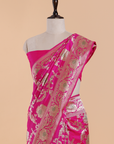 Pink Jaal Saree in Silk