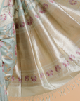Firozi Jaal Saree in Silk