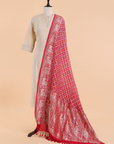 Rani Pink Jaal Bandhani Dupatta in Georgette