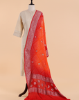 Orange Butti Bandhani Dupatta in Georgette