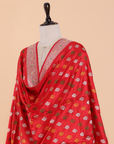 Red Butti Dupatta in Silk